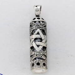 Other Necklaces Silver Star of David Mezuzah Necklace