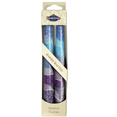 Fantasy Taper Candles - 7.5" - Blue