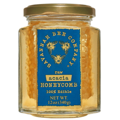 Savannah Bee Company Honey 12oz Raw Acacia Honeycomb Jar by Savannah Bee Company