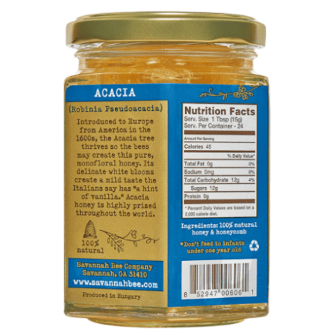 Savannah Bee Company - Raw Acacia Honeycomb Jar by Savannah Bee Company - ModernTribe