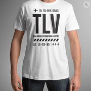Piece of History T-Shirt Small / White TLV - Airport Tag T-shirt