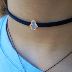Alef Bet - Hamsa Choker Necklace - ModernTribe