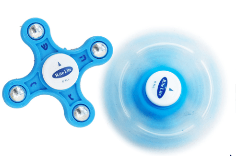 Rite Lite - Dreidel Fidget Spinner - Blue, Yellow or White - ModernTribe