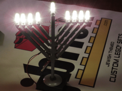 jbrick - LED Deluxe Light Kit for Jbrick Brand Menorahs Made with LEGO® Bricks - ModernTribe