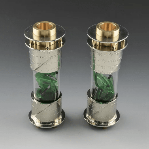 Joy Stember - Round Wedding Shards Shabbat Candle Holders by Joy Stember - ModernTribe