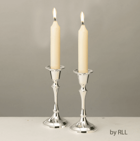 Rite Lite Candlesticks Default Silver-Plated Shabbat Candleholders