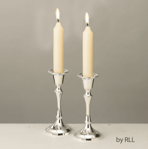 Rite Lite - Silver - Plated Shabbat Candleholders - ModernTribe