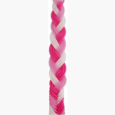 Pink Bees Wax Havdalah Candle