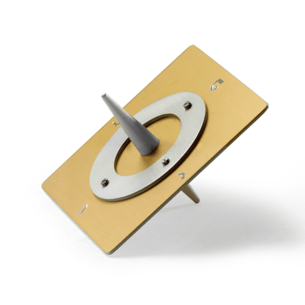 Laura Cowan - Gold Base Square Saturn Dreidel by Laura Cowan - ModernTribe