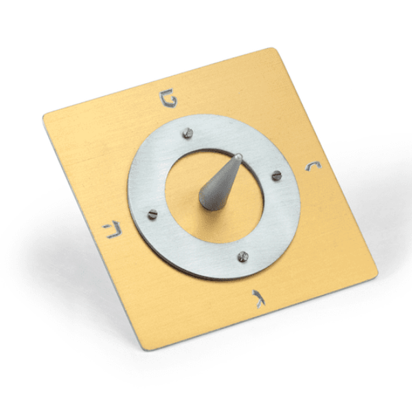 Laura Cowan - Gold Base Square Saturn Dreidel by Laura Cowan - ModernTribe