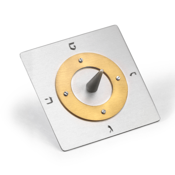 Laura Cowan - Silver Square Saturn Dreidel by Laura Cowan - ModernTribe