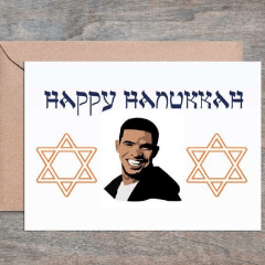 Crimson and Clover - Star of Drake Happy Hanukkah Card, Box of 6 - ModernTribe