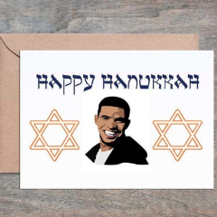 Crimson and Clover Card Star of Drake Happy Hanukkah Card, Box of 6