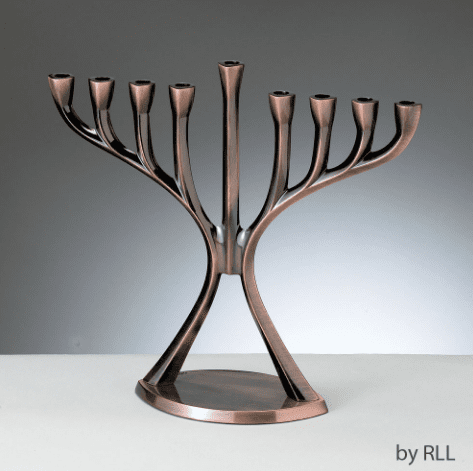 Rite Lite - Antique Copper Finish Modern Menorah - ModernTribe