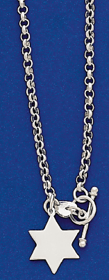 Bareket Jewelry - Sterling Silver Link Star of David Necklace - ModernTribe