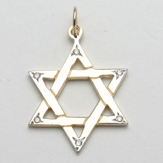 Bareket Jewelry - 14k Gold and Diamond Star of David Pendant - ModernTribe
