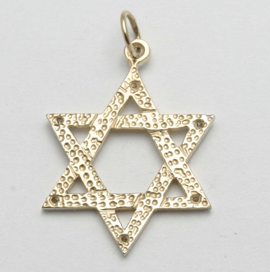 Bareket Jewelry Necklaces 14k Gold and Diamond Star of David Pendant