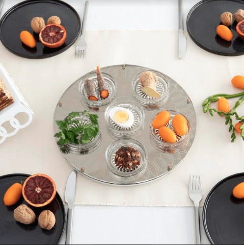 Studio Armadillo Seder Plate Seder Plate Modern Gold Seder Plate by Studio Armadillo