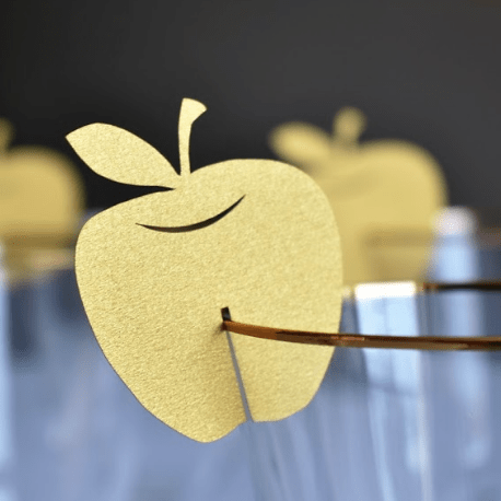 The KitCut - Apple Wine Glass Decorations - Set of 10 - ModernTribe