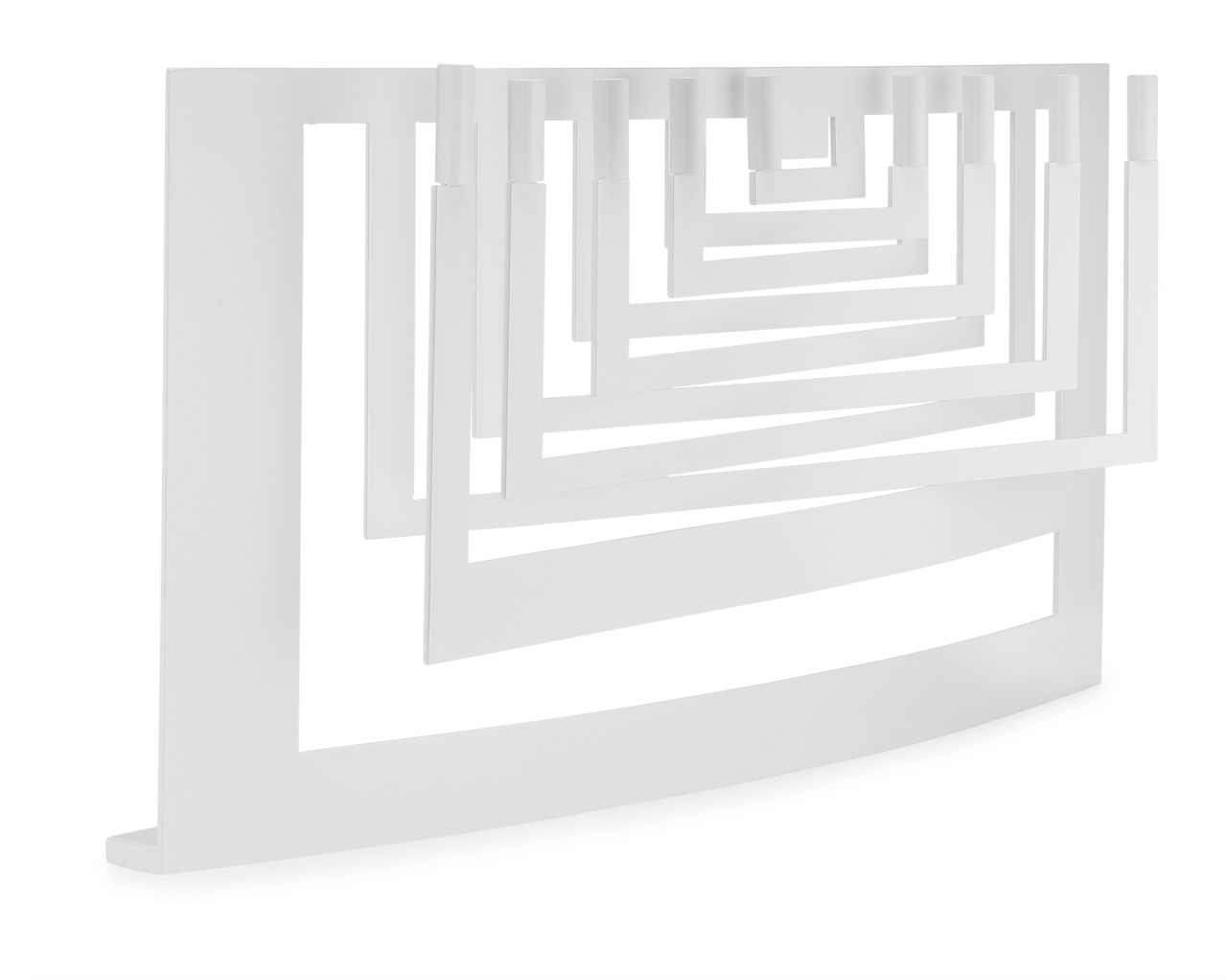 Lizzie Katz - Sculptural Steel Menorah - Onyx or Diamond - ModernTribe