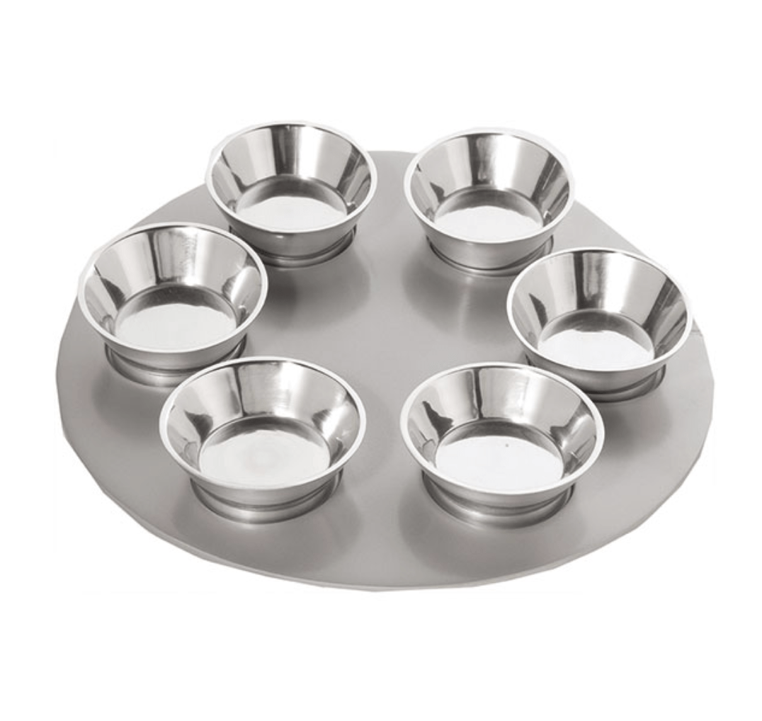Yair Emanuel - Aluminum Seder Plate by Yair Emanuel - ModernTribe
