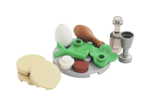 Mini Seder Plate Made with Lego® Bricks