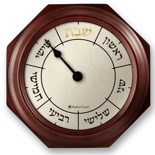 Shabbat Clock - Hebrew