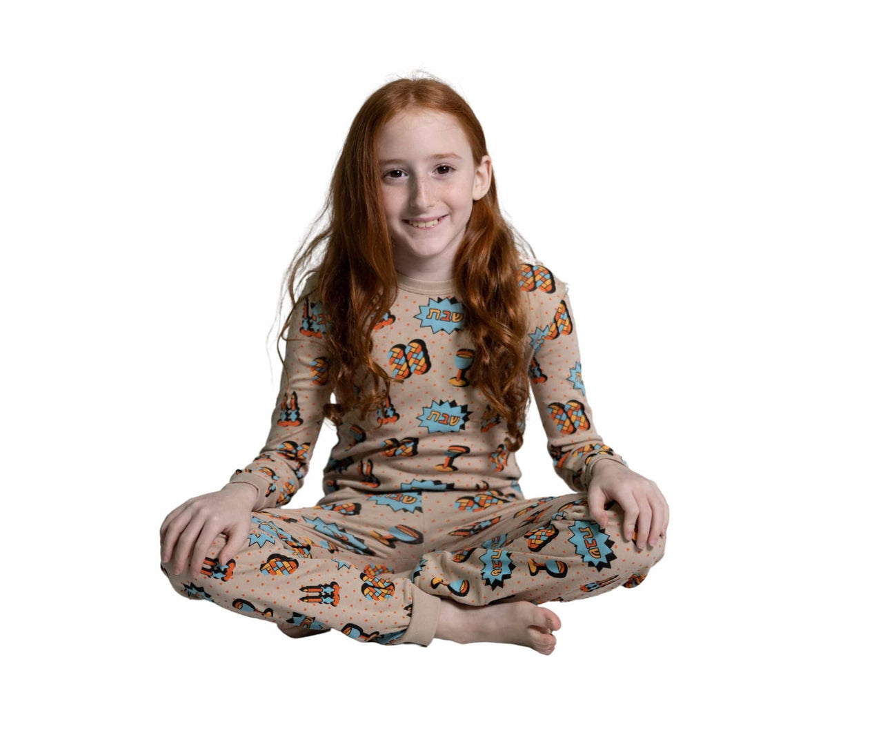 Midrash Manicures - Shabbat Pop Art Pajamas - (Kids Unisex Sizes 2T - 12) - ModernTribe