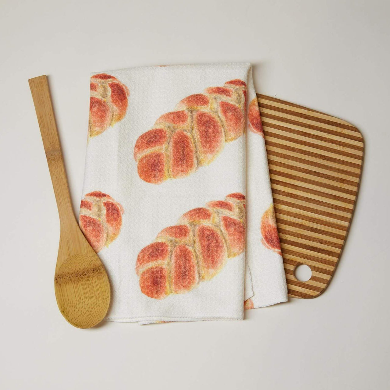 Shana Colwes - Watercolor Challah Kitchen Towel - ModernTribe