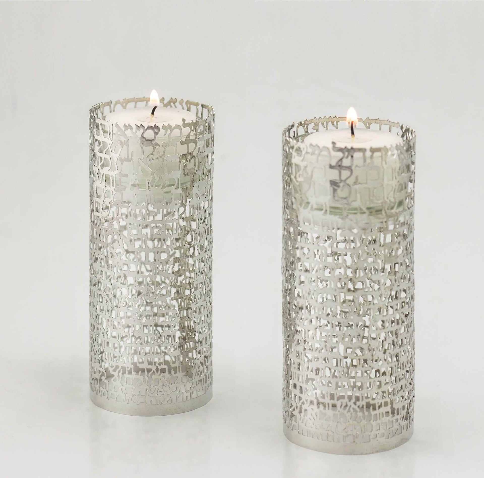 Hoshen Designs Candlesticks Woman of Valor Candleholders - White Gold