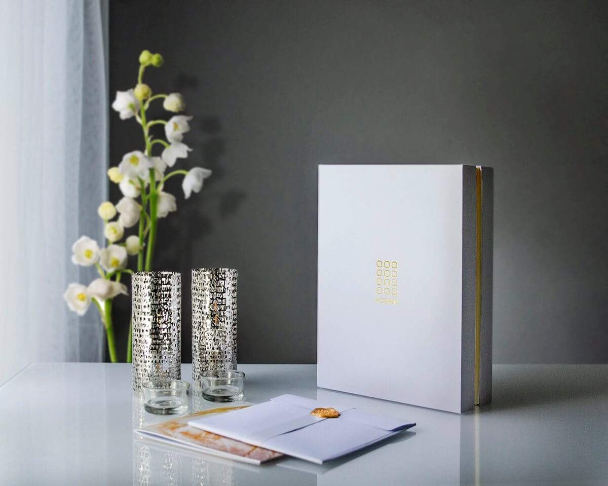 Hoshen Designs - Woman of Valor Shabbat Candle Holders - White Gold - ModernTribe