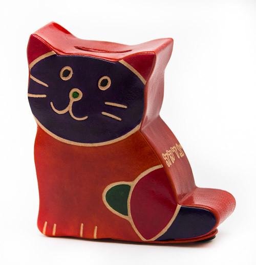 Copa Judaica - Tooled Leather Tzedakah Box - Kitty Katz - ModernTribe