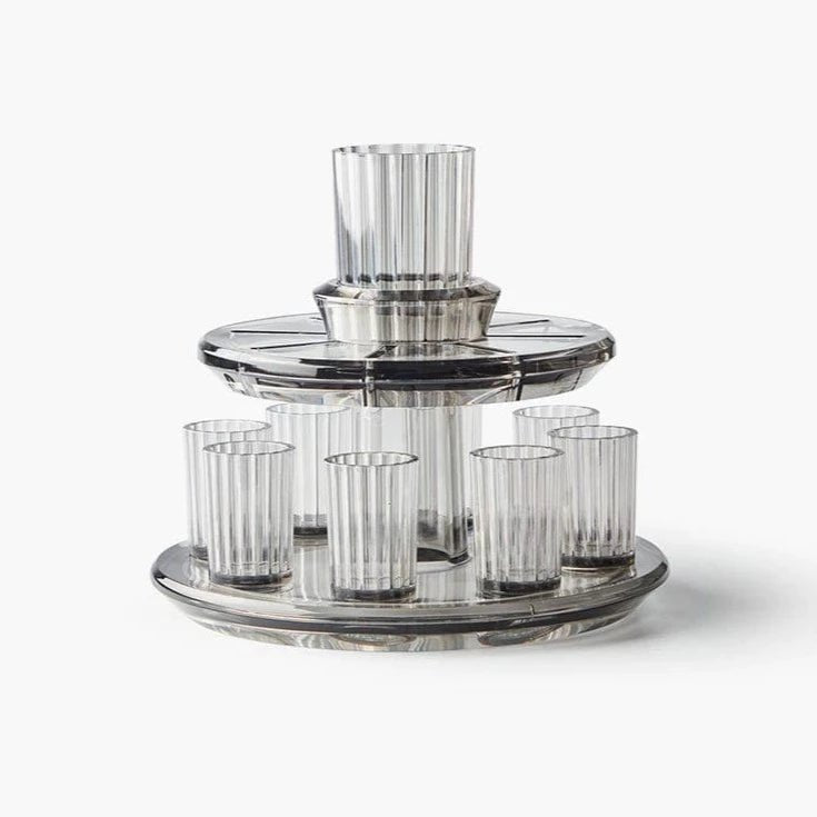 Apeloig Collection - Acrylic Kiddush Wine Fountain Set - (Choice of Color) - ModernTribe