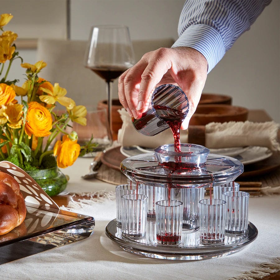Apeloig Collection - Acrylic Kiddush Wine Fountain Set - (Choice of Color) - ModernTribe