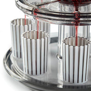 Apeloig Collection Kiddush Cups Acrylic Kiddush Wine Fountain Set - Smoke/White