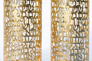 Hoshen Designs Candlesticks "I Am My Beloved’s" Ani L'dodi Song of Songs Candleholders - Gold