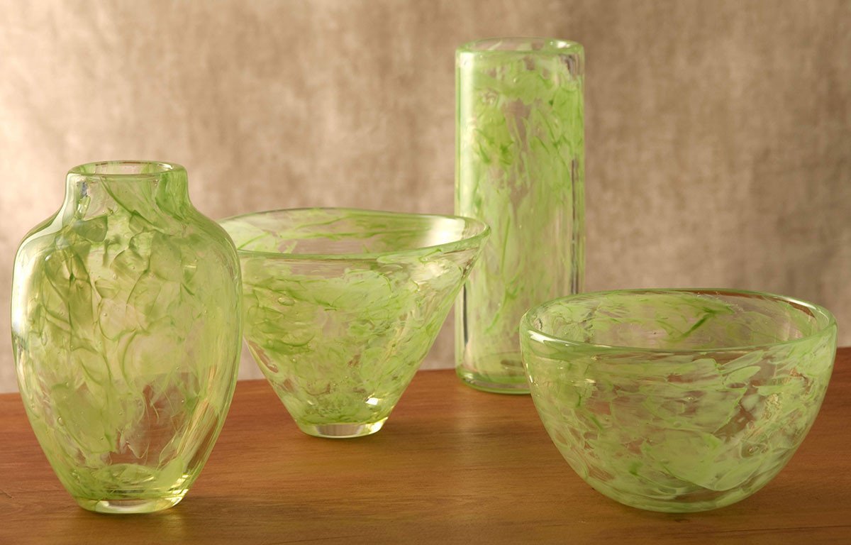 Mazel Tov Glass - Brights! Wedding Glass Heirloom Vases, Bowls, or Mezuzah Cover - ModernTribe