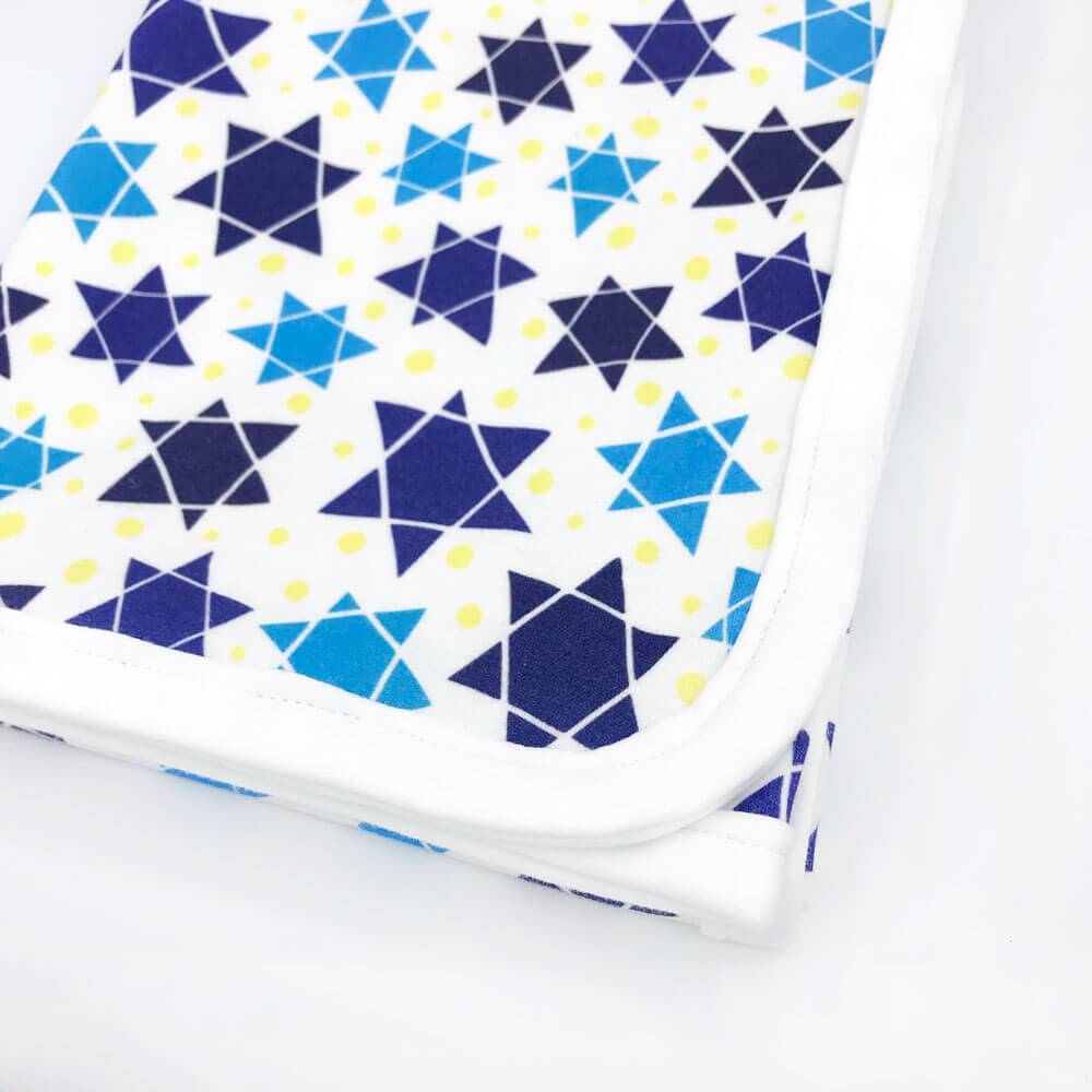 Sunny Day Designs - Star of David Baby Receiving Blanket - Organic Cotton - ModernTribe