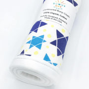 Sunny Day Designs Blankets Star Of David Burp Cloth - Organic Cotton & Organic Maple