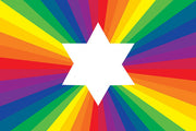 ModernTribe Other Limited Edition Jewish Gay Pride Rainbow Flag 4" x 6"
