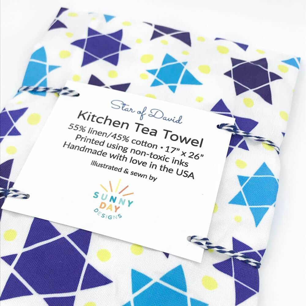 Sunny Day Designs - Star of David Tea Towel - ModernTribe
