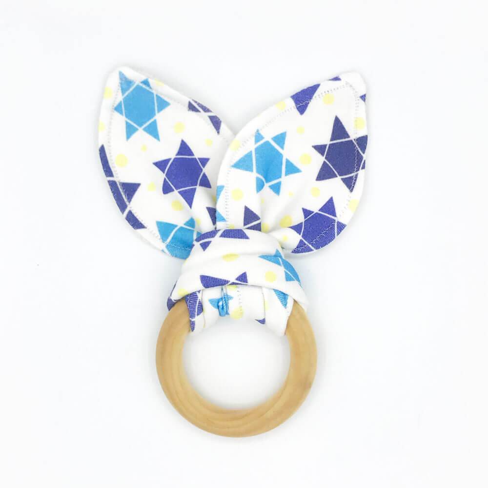 Sunny Day Designs - Star of David Teether - Organic Cotton & Organic Maple - ModernTribe