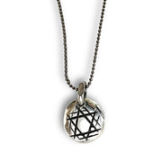 Marla Studio Necklaces Rock Star of David Pendant on Sterling Silver Chain - (Choice of Color)