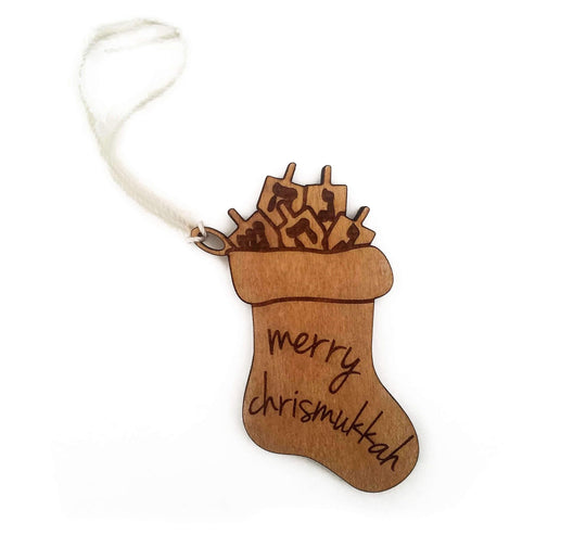 Chrismukkah Stocking Ornament