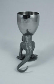 The Vanilla Studio Kiddush Cup T-Wineosaurus Rex Kiddush Cup in Antique Silver