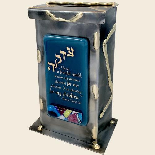 Gary Rosenthal - Extra - Large Fruitful Tzedakah Box by Gary Rosenthal - ModernTribe