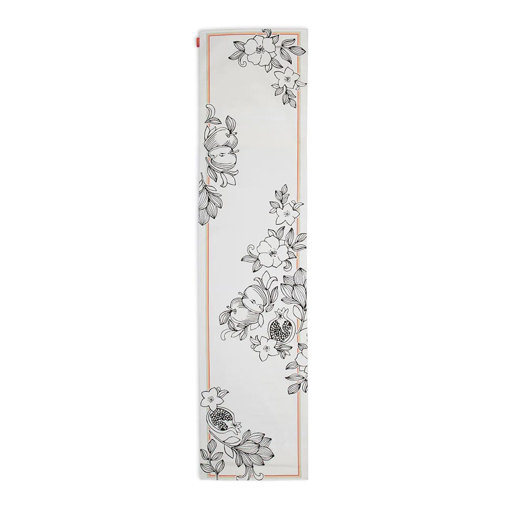Alef To Tav Decorations Metukah Table Runner by Chai Modern