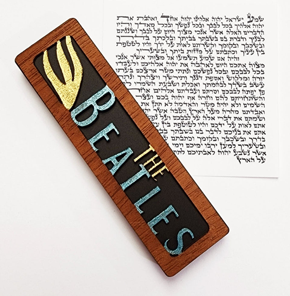 Glenn Grubard Designs - The Beatles Mezuzah Case by Glenn Grubard - (Bronze or Black) - ModernTribe