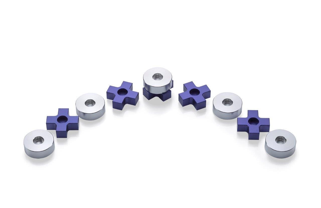 Laura Cowan - Tic Tac Toe Menorah by Laura Cowan - (Choice of Color) - ModernTribe