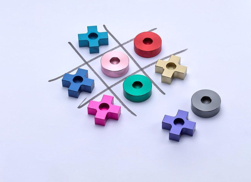 Laura Cowan - Tic Tac Toe Menorah by Laura Cowan - Rainbow - ModernTribe